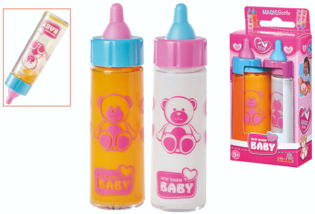 New Born Baby Magiczne butelki dla lalki 2 sztuki