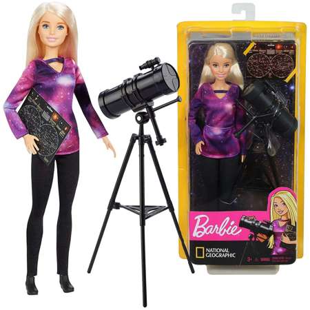 OUTLET Mattel GDM47 lalka Barbie National Geographic Astrofizyczka USZKODZONE OPAKOWANIE