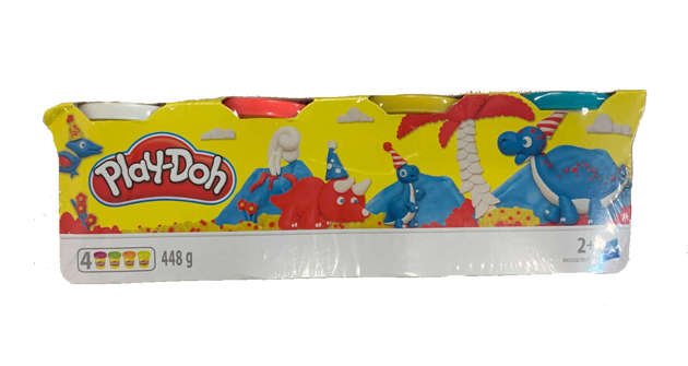 OUTLET Play-Doh ciastolina zestaw uzupełniający 4pak USZKODZONE OPAKOWANIE