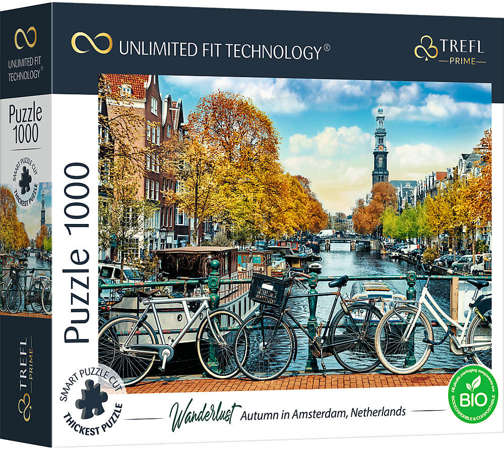 OUTLET Puzzle 1000 Jesień w Amsterdamie Unlimited Fit Technology USZKODZONE OPAKOWANIE
