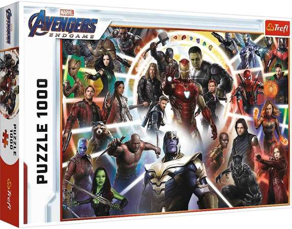 OUTLET Puzzle Avengers Koniec Gry, 1000 elementów, Trefl 10626 USZKODZONE OPAKOWANIE
