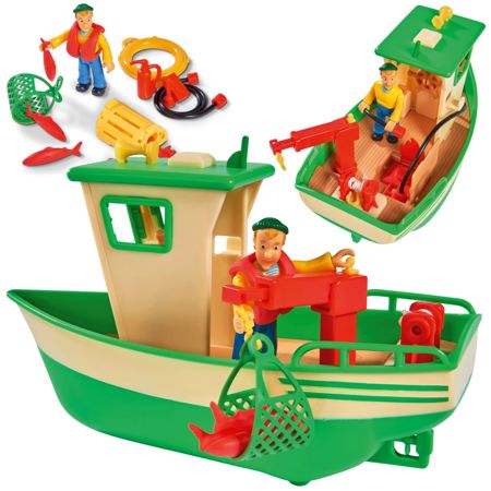 OUTLET Simba Strażak Sam rybacka łódź Charliego + figurka + akcesoria USZKODZONE OPAKOWANIE