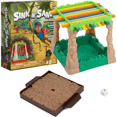 OUTLET Sink N' Sand ruchome piaski towarzyska gra zręcznościowa + piasek kinetyczny USZKODZONE OPAKOWANIE