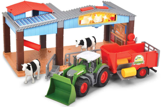 OUTLET Stacja Farma + traktor, naczepa, 2 figurki światło/dźwięk USZKODZONE OPAKOWANIE