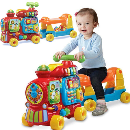 OUTLET Vtech Interaktywny Pociąg Podróżnika pchacz 60678 polska wersja językowa USZKODZONE OPAKOWANIE