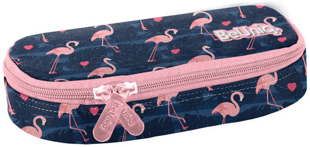 Paso 1-komorowy Piórnik z przegródkami Flamingi