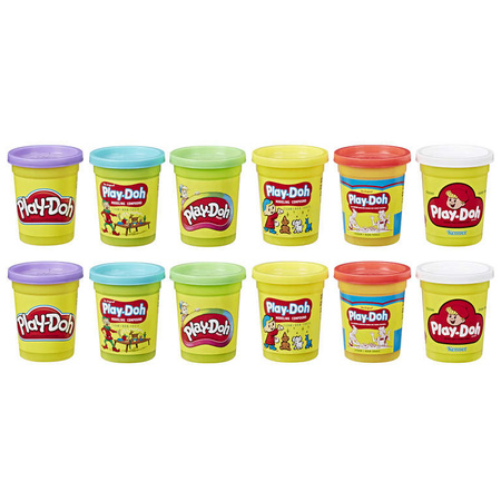 Play-Doh ciastolina tuby 12-pack Classic Color E5891 