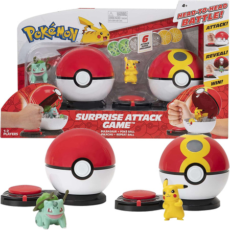 Pokemon Gra Zestaw Bullbasaur i Pikachu+ Pokeball