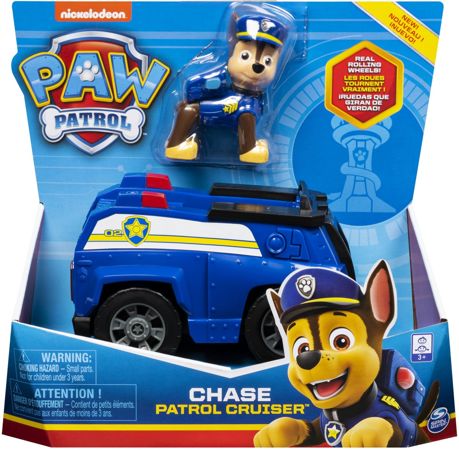Psi Patrol Chase i radiowóz policyjny + Everest i skuter śnieżny z pługiem