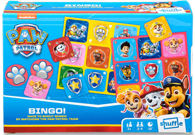 Psi Patrol Gra towarzyska Bingo loteria dla dzieci Shuffle