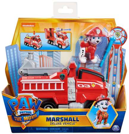 Psi Patrol Movie figurka Marshall'a i pojazd z wyrzutnią