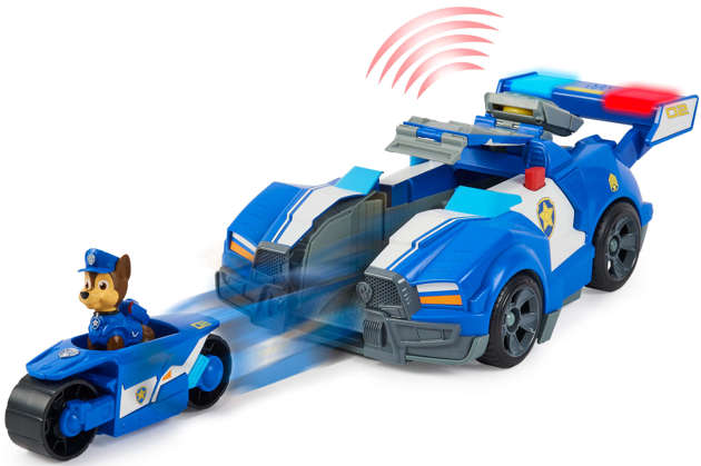 Psi Patrol The Movie pojazd radiowóz transformujący 2w1 i figurka Chase