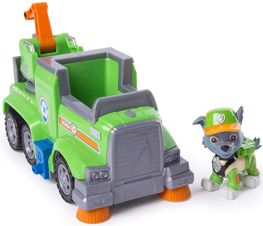 Psi Patrol Ultimate Rescue śmieciarka i figurka Rockiego Spin Master