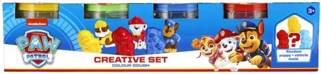Psi Patrol zestaw kreatywny Colour Dough 4-pak 4 x 112g