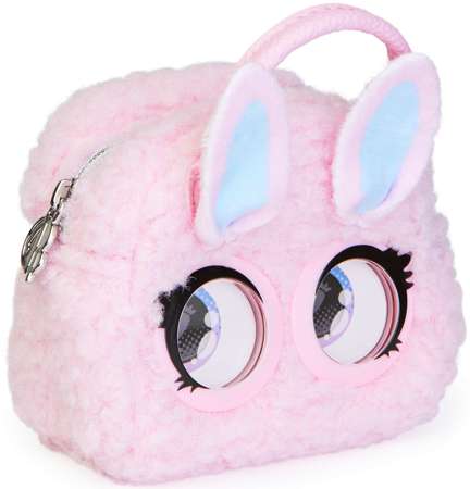 Purse Pets Micro króliczek Fuzzy Bunny BB torebka brelok z oczami