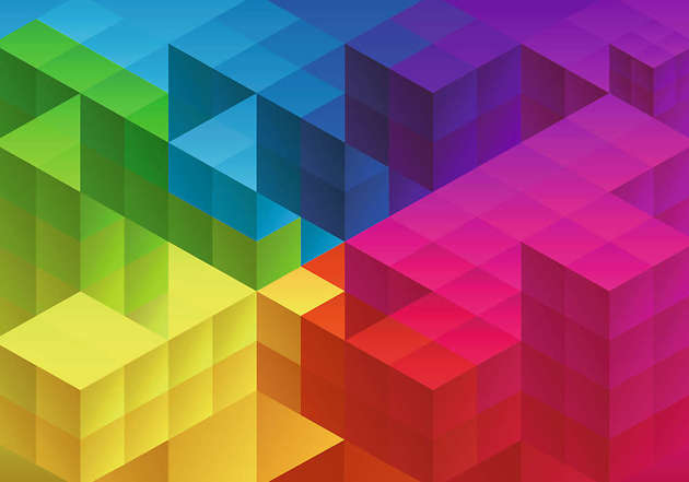 Puzzle 1000 Kolorowy Cubic Gradient Unlimited Fit Technology