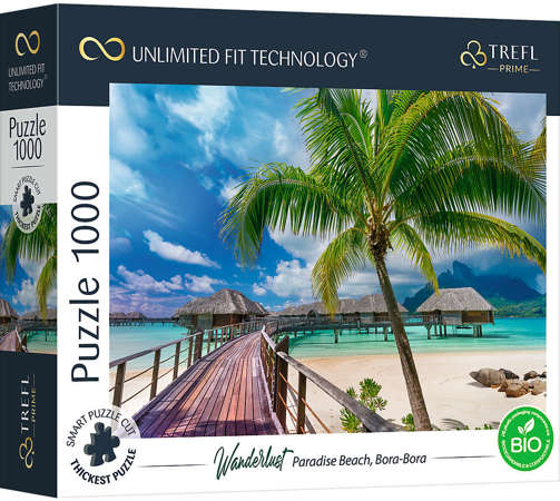 Puzzle 1000 Paradise Beach Bora-Bora Unlimited Fit Technology