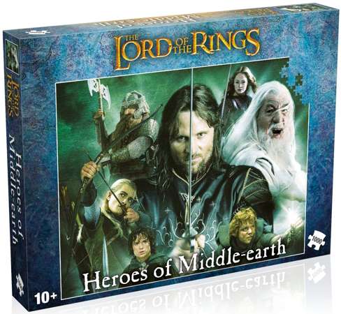 Puzzle 1000 elementów Heroes of Middle-Earth Władca Pierścieni
