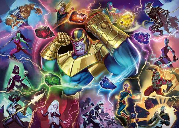 Puzzle 1000 elementów Marvel Villainous Thanos