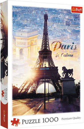 Puzzle 1000 elementów Paryż o świcie Wieża Eiffla