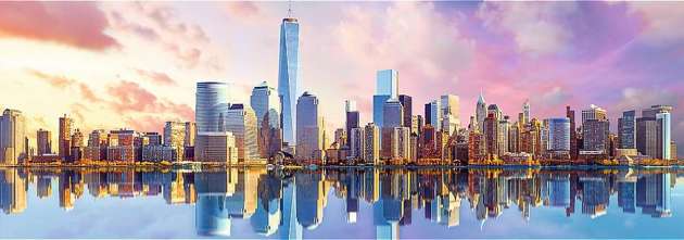 Puzzle 1000 elementów panorama Manhattan Nowy Jork USA