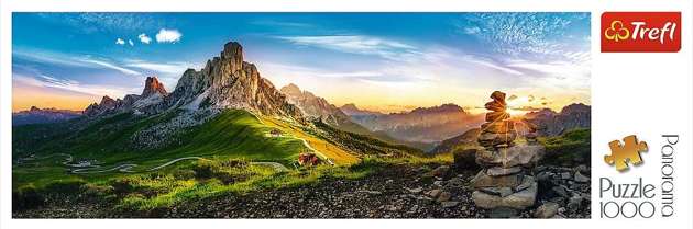 Puzzle 1000 elementów panorama Passo di Giau Dolomity