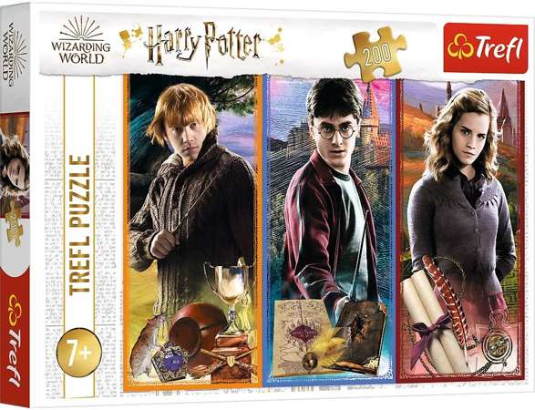 Puzzle 200 elementów Harry Potter W świecie magii i czarów