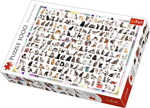 Puzzle 208 Kotów 1000 elementów Trefl