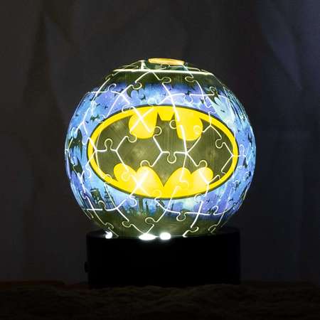 Puzzle 3D 74 elementów Lampka nocna Świecąca kula Batman
