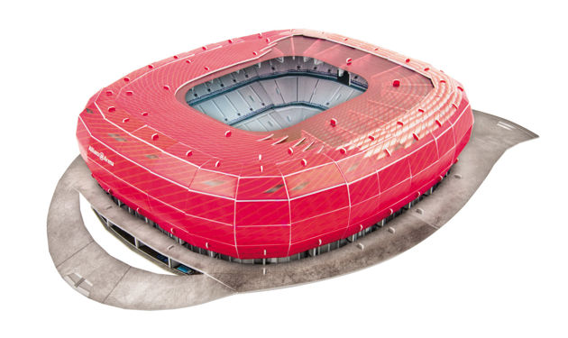 Puzzle 3D Stadion Allianz Arena Bayern Monachium Munchen Nanostad
