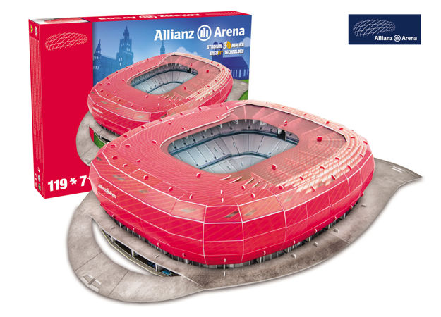 Puzzle 3D Stadion Allianz Arena Bayern Monachium Munchen Nanostad