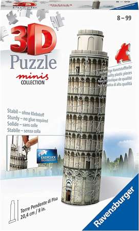 Puzzle 3D mini collection Krzywa wieża w Pizie 60 elementów