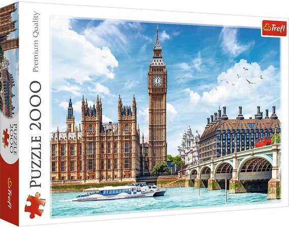 Puzzle Big Ben Londyn Anglia, 2000 elementów, Trefl 27120