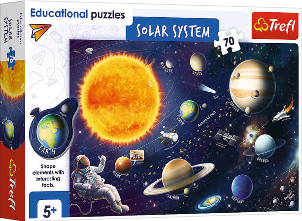 Puzzle Edukacyjne Układ Słoneczny 70 elementów angielski