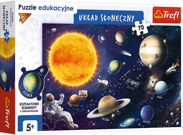 Puzzle Edukacyjne Układ Słoneczny 70 elementów polski