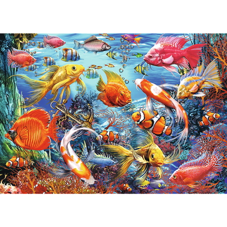 Puzzle Hidden Shapes, Podwodne życie, 1060 elementów, Trefl 10676