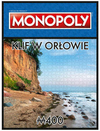 Puzzle Monopoly Gdynia Klif w Orłowie 1000 elementów Winning Moves