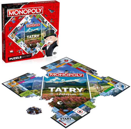 Puzzle Monopoly Tatry i Zakopane plansza 1000 elementów Winning Moves