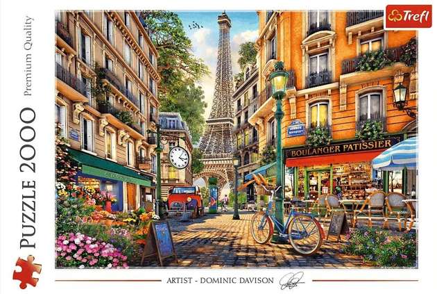 Puzzle Popołudnie w Paryżu, 2000 elementów, Trefl 27121