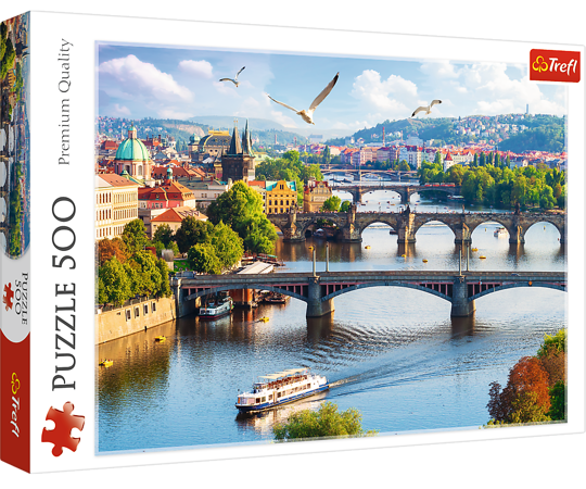 Puzzle Praga Czechy 500 elementów Trefl