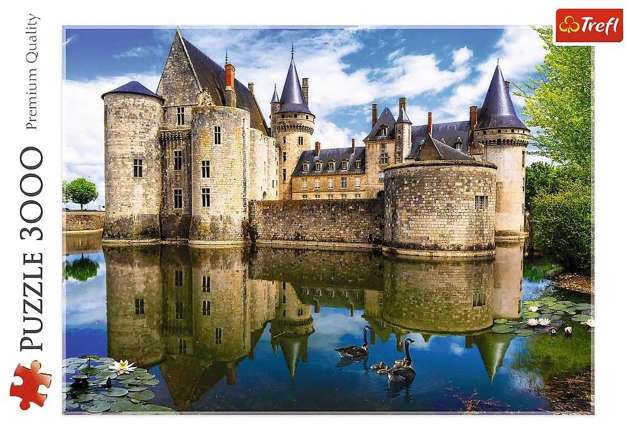 Puzzle Zamek w Sully-sur-Loire Francja, 3000 elementów, Trefl 33075