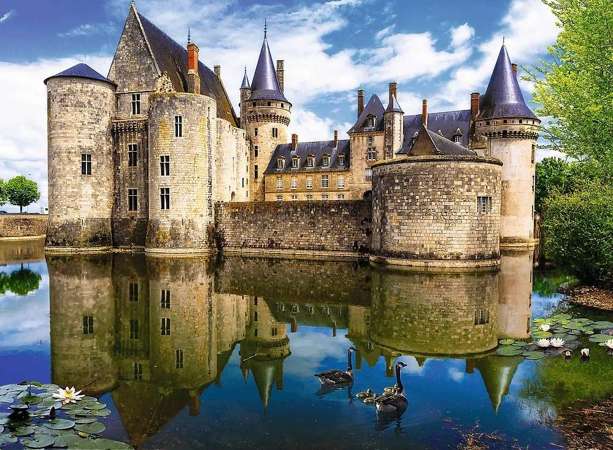 Puzzle Zamek w Sully-sur-Loire Francja, 3000 elementów, Trefl 33075