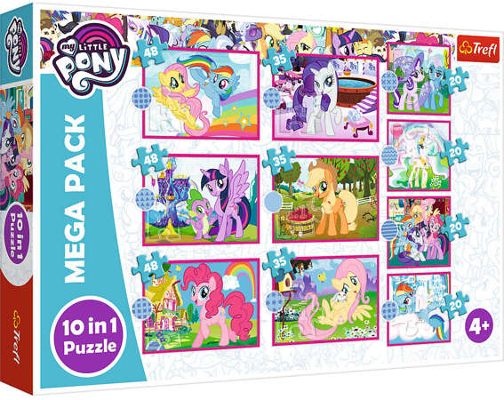 Puzzle Zestaw 10w1 Mega Pack My Little Pony Niezwykłe kucyki 329 elementów