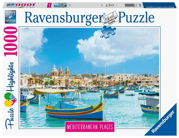 Ravensburger 149780 Puzzle 1000 Śródziemnomorska Malta