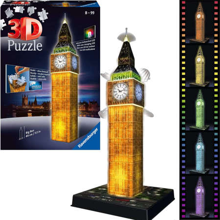 Ravensburger Night Edition Puzzle 3D Big Ben LED 44 cm