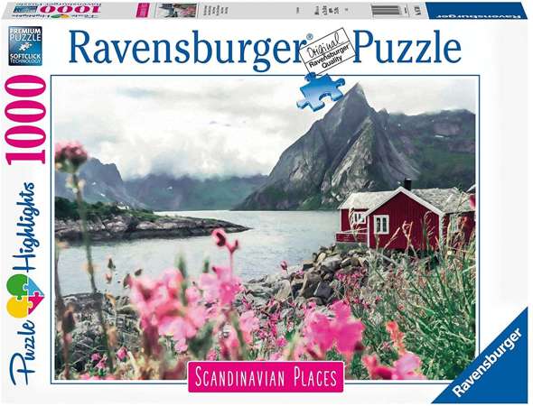 Ravensburger Puzzle 1000 Reine Lofoty Norwegia