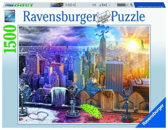 Ravensburger Puzzle 1500 pory roku w Nowym Jorku