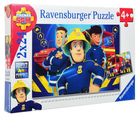 Ravensburger Puzzle Strażak Sam 2x24