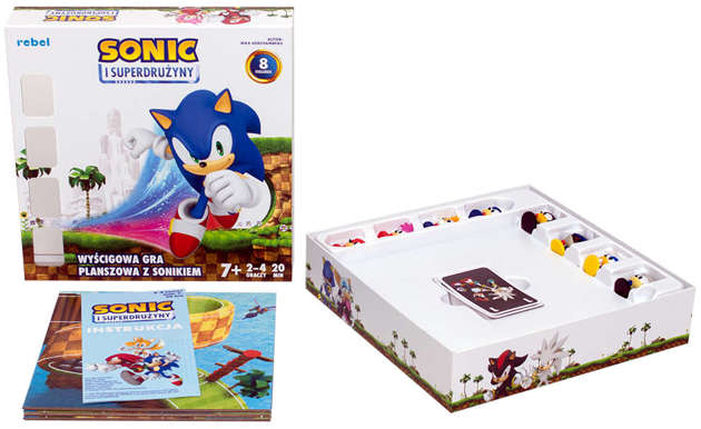 Rebel Sonic i Superdrużyny rodzinna gra planszowa 
