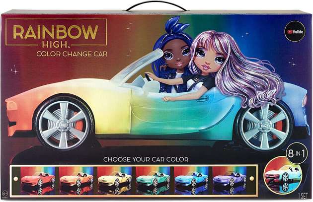 Samochód zmieniający kolor Rainbow High Color Change Car
